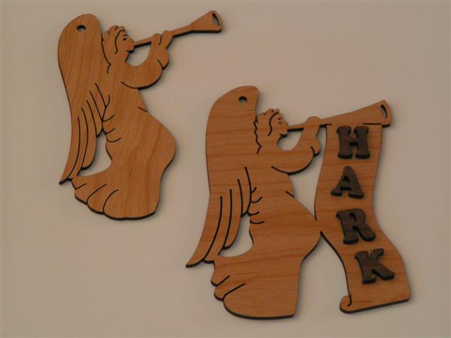 Wooden Angels Ornament