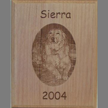 Laser Engraved Pet Photograph